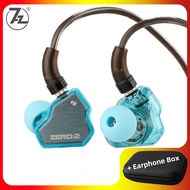 7Hz x Crinacle Zero II Earphone Add Faaeal PU Square Storage Box Noise Cancelling Sports Game Wired