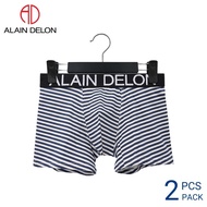 Alain Delon Extra Size Men Underwear Cotton Spandex Trunk (2 Pcs) AD8215
