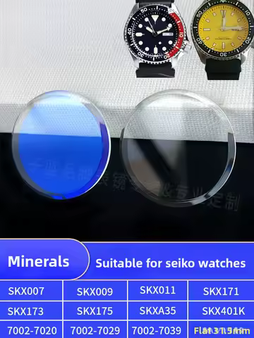 31.5×5.5mm Mineral Glass Double Dome Watch Replace Thicken Parts For Seiko Skx007 Skx009/skx011/171 