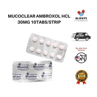 MUCOCLEAR AMBROXOL HCL 30MG 10TABS/STRIP UNTUK BATUK KAHAK