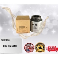 O23# VOLKSWAGEN 1.4 POLO, BEETLE, GOLF MK6 , GOLF GTI, SCIROCCO OIL FILTER 03C 115 561H