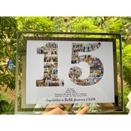 SUPPORT PHOTO PRINTING - Photo frame, certificate frame A4(21x30)cm and A5(15x21)cm crystal glass fr