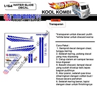 KK004 Decal Hotwheels Transparent Kool Kombi Blue Stripe FF