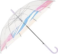 Asty HL2358OPJP Women's POE Aurora Segment Jump Long Umbrella, Off-White, 22.8 inches (58 cm) x 8R