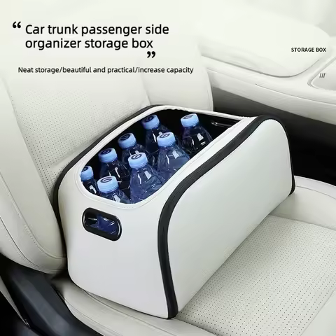 Universal Car Trunk Organizer Box Storage Bag with Built-in Pocket Auto Interior Accessories