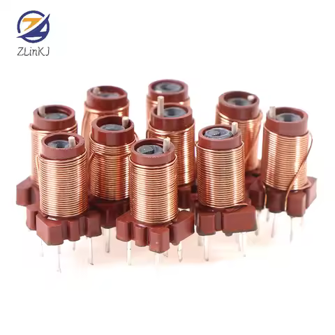 10pcs 26T 2.1uh-6.3uH Adjustable High-Frequency Ferrite Core Inductor 25MHz ~ 100MHz