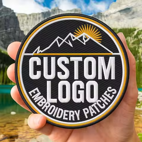 Custom Embroidery Patch Iron On Patches Logo Team Group Personalized DIY Hook & Loop Patches For Clo