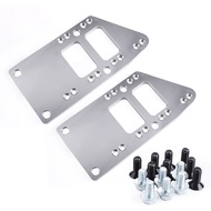 Silver LS Engine Mounts Billet Aluminum LS Swap Kit LS Adapter Plates Kit LS2 LS3 LS6 for Chevelle C