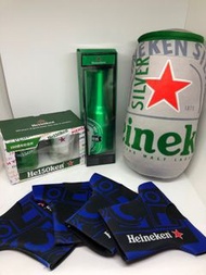 全新 Heineken 海尼根套組 紀念杯 抱枕 造型水壺 酒瓶足球衣