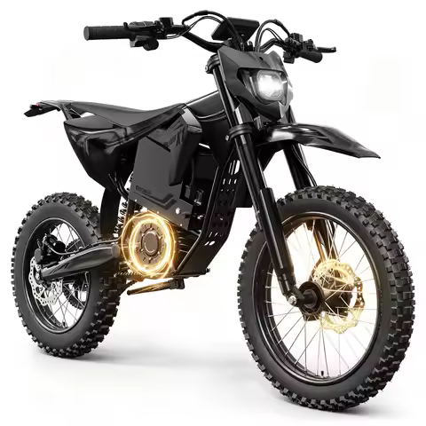 QRONGE X1 Spark L Electric Dirt Bike, 60V 28.8Ah Battery, 4500W Peak Mid-Drive Motor Electric Motorc