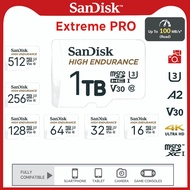 Sandisk High Endurance MicroSD Card With Adapter (32GB / 64GB / 128GB / 256GB / 512GB /1TB)