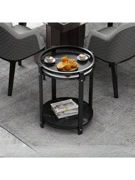 1個可移動的茶几,帶有麻將桌和水杯架,適用於會所、茶館、客廳和角落。專為麻將桌而設