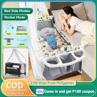 With Rocker Foldable 4In1 Baby Co Sleeper Crib And Playpen With Mosquito Net Diaper Changing Station