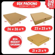 Cardboard 26x26x4 / 23x23x4 / 21x21x4 / 11x11x4 / 8x8x4 LD Box Pizza Packing Box Hampers box 26x26x4