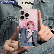 Kafile Suitable for iPhone Apple SE2 Phone Case 13PROMAX/15/8PLUS Transparent 13 Pink Hair Ziyu
