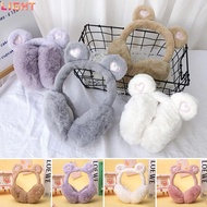 LIGHT Plush Earmuffs, Warm Fluffy Earflaps, Cute Soft Adjustable Cosy Ear Warmer for Men Women