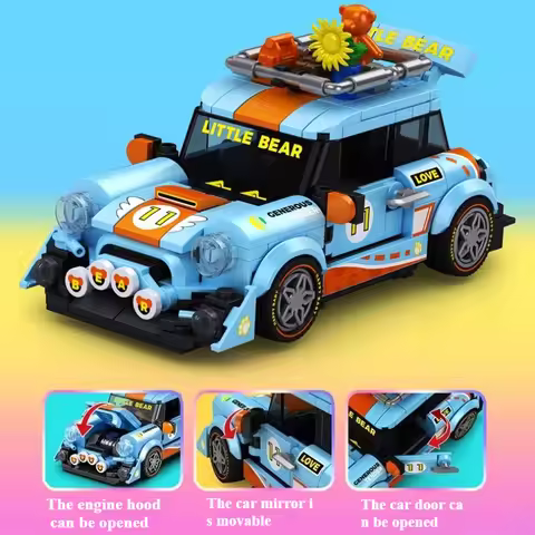 SEMBO World Renowned Car Building Block City Super Racing Model Brick Desktop Decoration Children's 