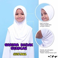 Borong 10/20pcs Tudung Sekolah putih dan hitm