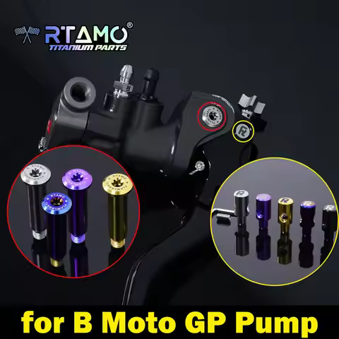 RTAMO Gr5 Titanium Pump Pin Lever Bolt with Jackscrew for Brembo Moto GP Pump