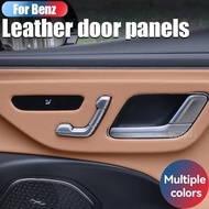 For Mercedes-Benz New E-Class E300 E350 door panel frame leather protector cover sticker ABS Car Acc