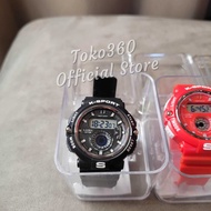 Jam tangan Lasika Model Terbaru +Box +Batre Digital Water Resist Lasika G7136 Original Warna Hitam S