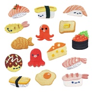 Embroidered Stickers Cartoon Sushi Salmon Egg Embroidered Cloth Stickers Bag Clothes Decoration Patc