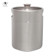 [Fenteer] Stainless Steel Mini Keg Growler    Growlers for , Water, , , Coffee, Drinks,