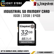 KINGSTON Industrial SD Memory Card ( 16GB / 32GB / 64GB ) - Up to 100MB/s read, 80MB/s write | SDIT