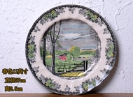 Hachi ชุดจาน Johnson Brothers สไตล์ Green ยุโรป เซ็ต 4ใบ ขนาด 11 นิ้ว จานใหญ่ จาน อาหารเย็น 11-Inch 