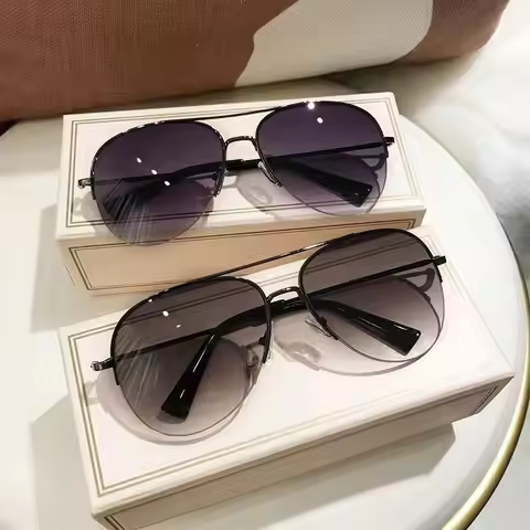 Classic Sunglass for Men Aviator Metal Frame Outdoor Sports Anti-UV Driving Sunglasses Glasses Women