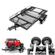 1:18 Metal RC Car Trailer Cargo Carrier for TRX4M SCX24 FCX24 1/18 1/24 RC Car Upgrade Parts Accesso