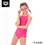Arena Childrens Swimsuit Girls Summer One-Piece Training Sports Swimsuit Girls Black Middle And Big 