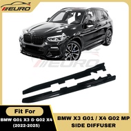 BMW X3 G01 X4 G02 iX3 G08 Bodykit MP Side Skirt Lip Diffuser Gloss Black