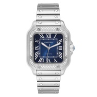 Cartier Cartier Santos (Reference W4SA0006). A stainless steel diamond set automatic wristwatch. 202