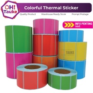 Stiker Termal Berwarna Color Thermal Sticker Thermal Barcode Label Barcode Sticker