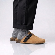 Boston Beige Two Tone Mules Clog Classic Sole Runo Project - Men's Birken Docmart Slop Sandals