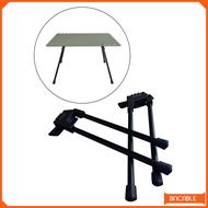 BNCABLE 2ชิ้น Kaki Kaki Meja ไนล่อนพับได้ขาสนับสนุนตารางสูง35ซม. เครื่องเรือนสไตล์โมเดิร์น