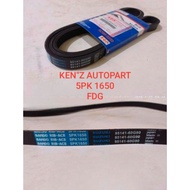 FAN BELT V BELT RIB BELT FANTALI TYPE OEM 5PK 1650 SZK.ESCUDO 2.0/BALENO/GRAND VITARA