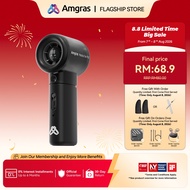 Amgras MetaIce Fan Pro2 High-Speed Handheld Spray Fan Portable Kipas LED Display 6000mAh