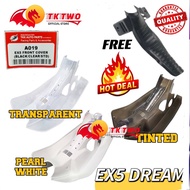 (A019) KEPAK EX5 DREAM HITAM / JERNIH / STD EX5 front cover PUTIH Honda EX5 Leg Shield TRANSPARENT F