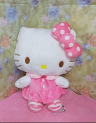 正版 三麗鷗 Hello Kitty 娃娃 小洋裝 玩偶 娃娃 凱蒂貓 娃娃 玩偶 絨毛玩偶 12英吋(福利品)