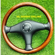 (USED)DAIHATSU MIRA L5 WALNUT STEERING MOMO