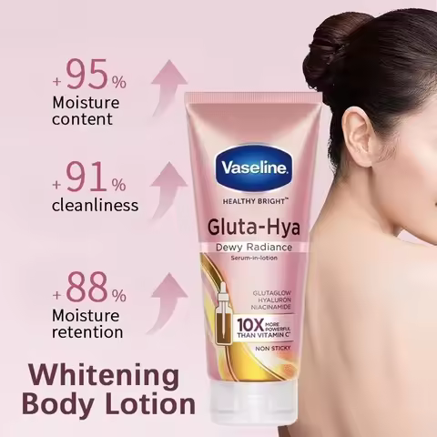 300ml Vaseline Daily Gluta-Hya Dewy Radiance Brightening Body Lotion Moisturizing 48H Hydration Crea