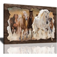 Horse Pictures Wall Decor Horse Canvas Wall Art Unique Frame Horse Painting Modern Western Running H