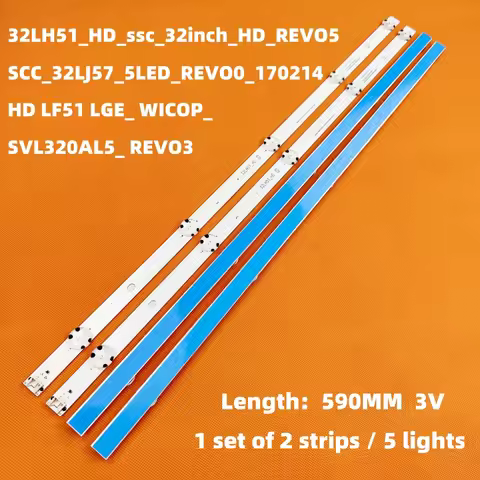 LED Backlight strip 5 lamp SSC_32inch_HD_REV05_150925 32LH51_HD for 32LH510B 32LF510U 32LH590U 32LH5