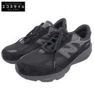 Like new New Balance Triple Black V6 low-top sneakers, men's, size 9.5cm (US), U990BB6.