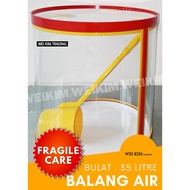 [West M'sia][Fragile Care] WeiKim Balang Air Bulat 35Litre Acrylic GredA+ Container Original Round Dispenser Beverage