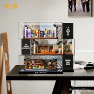 LYB Applicable Lego10292/21319Friends Apartment Display Box Transparent Acrylic Two-in-One Storage B