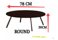 Meja Lipat / Japanese Table / Folding Table  Round Table (31x31 Inch)