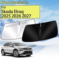 For Skoda Elroq SunShade 2025 2026 2027 EV Accessories Front Windshield Window Sun Visor Protection 